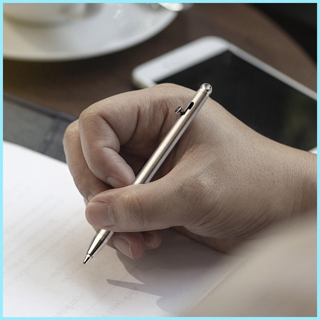 Bút Bi Mini Bằng Kim Loại Thiết Kế Cổ Điển Dễ Mang Theo Tiện Dụng