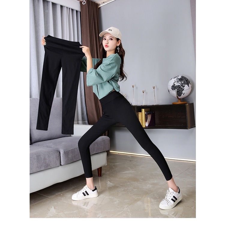 Quần legging nữ Latozia dáng dài cạp cao chống xoắn, phụ kiện thời trang Skinny xuất Hàn QD03