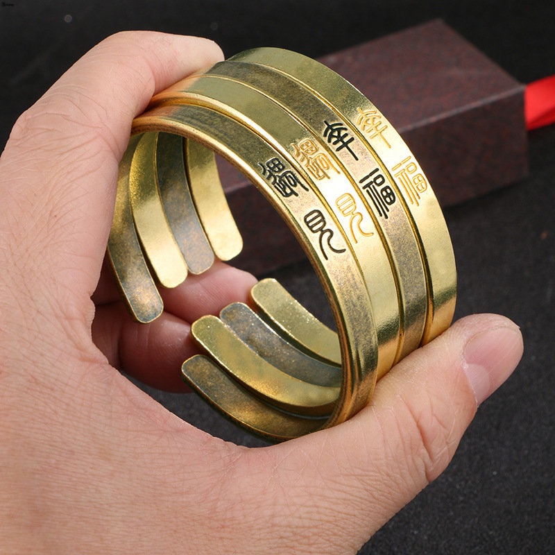 Yueying Vòng Tay Đồng Nguyên Chất Hạnh Phúc Tình Yêu Cho Cặp Đôi Nam Nữ