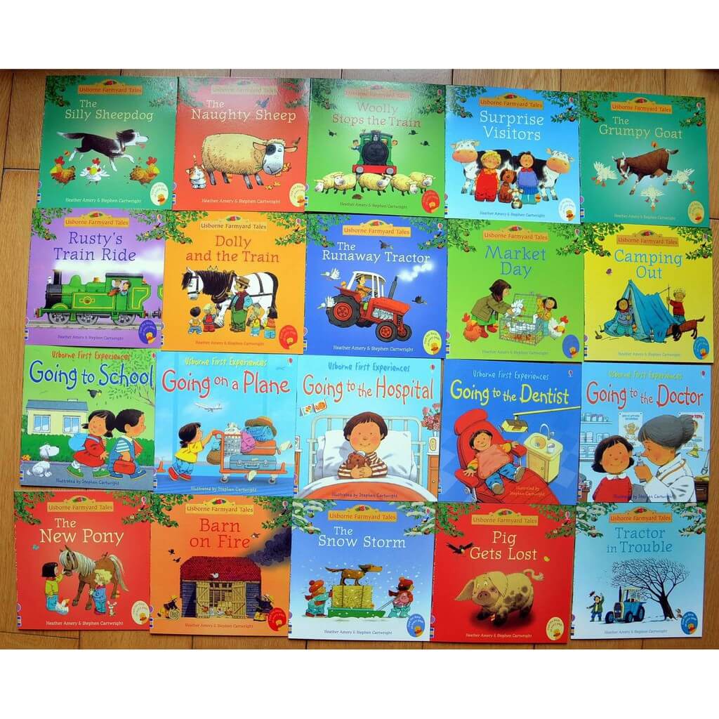 Bộ Usborne Farmyast (20 cuốn) có file nghe cho bé