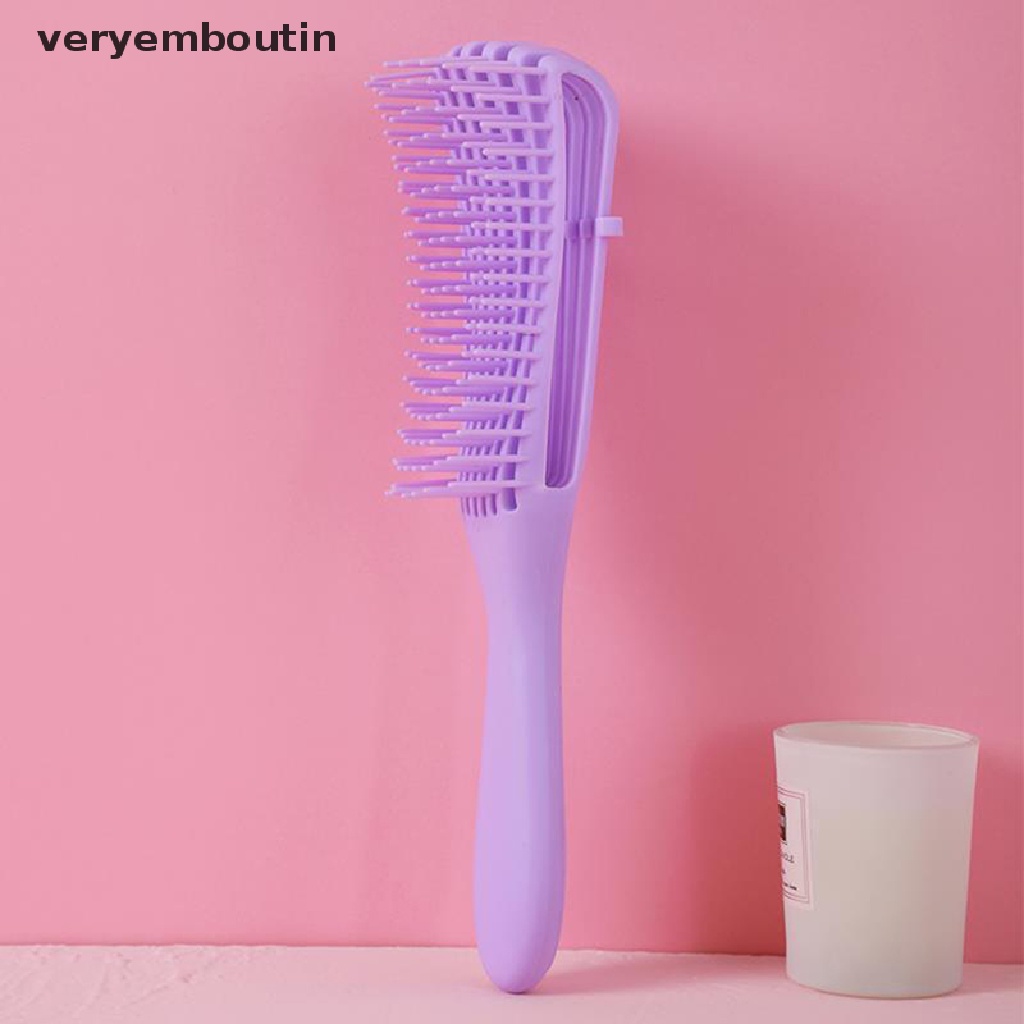 [in] Lược Chải Tóc Massage Da Đầu Gỡ Rối Tóc Xoăn Cho Nữ Dropshipping