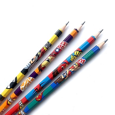 Bút Chì Gỗ Có Tẩy 2B CLASSMATE-1 Chiếc, Nét Bút Mịn, Hình Siêu Nhân Ngộ Nghĩnh, Dùng Để Luyện Chữ Cho Học Sinh PC01-SK