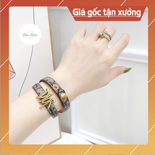Vòng tay dây da, mặt logo các hãng bằng hợp kim cao cấp nhiều mẫu☘️Thời trang, cá tính dành cho cả nam và nữ