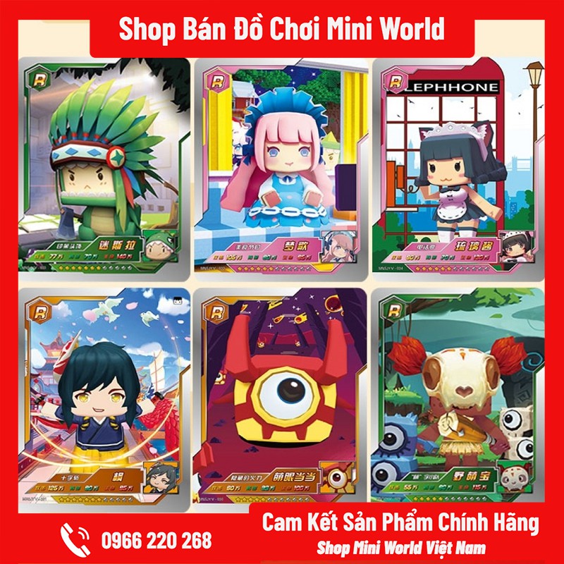 Thẻ Bài Mini World SS4 [Gửi 1 Gói Ngẫu Nhiên, 5 Thẻ Bài]