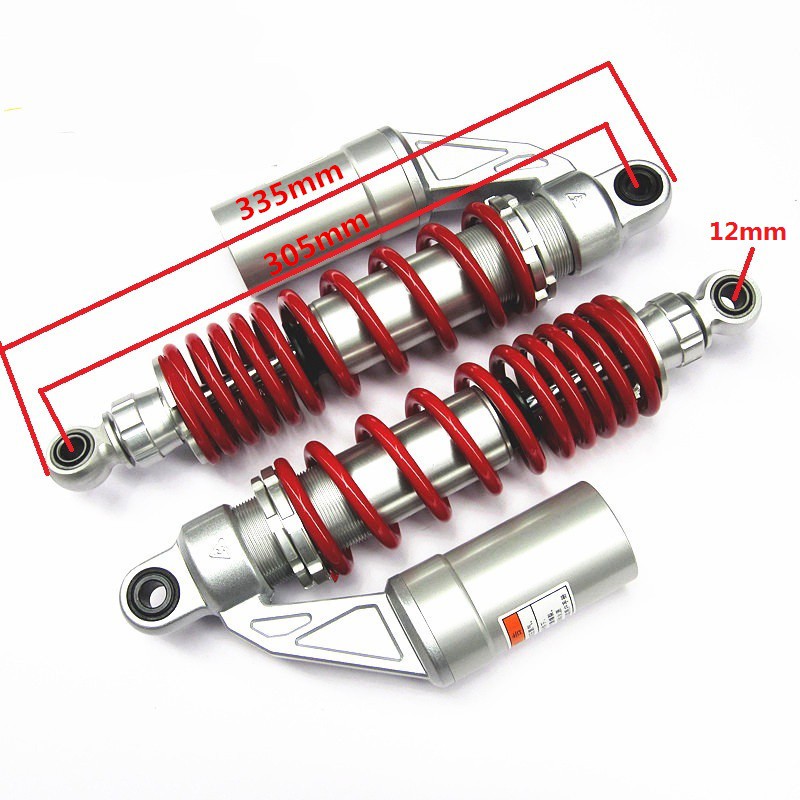 Phuộc sau Suzuki EN150A, 125 zin tâm 2 lỗ 30.5cm Nguyên bản và loại độ 31.5cm