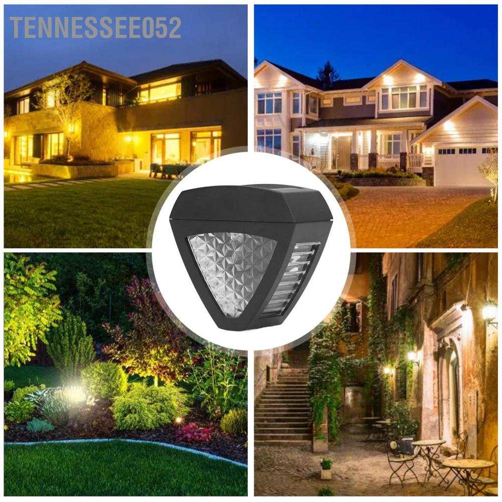 Tennessee052 Tennessee052 LED Solar Wall Lamp Soft Warm Light Long Battery Life IP44 for Home Courtyard Lawn Garden