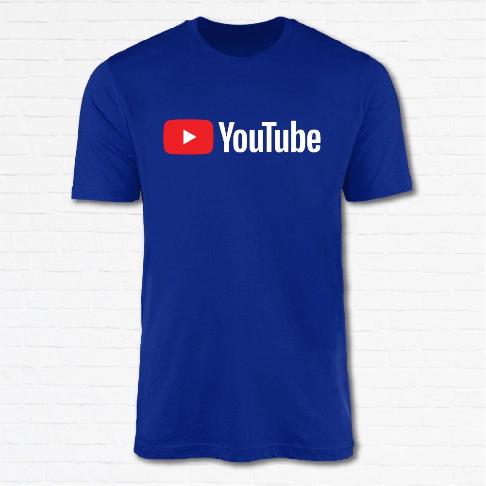 Áo Thun Cổ Tròn In Logo Youtube Độc Đáo Cá Tính