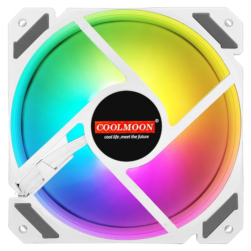 Quạt tản nhiệt Coolmon North Wind LED A-RGB 5V (3pin Sync) - White