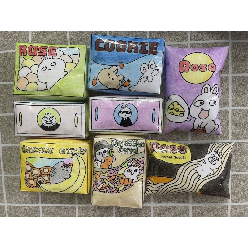 Squishy giấy mini đáng yêu