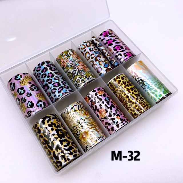Foil hoa làm nail trang trí móng hot mới