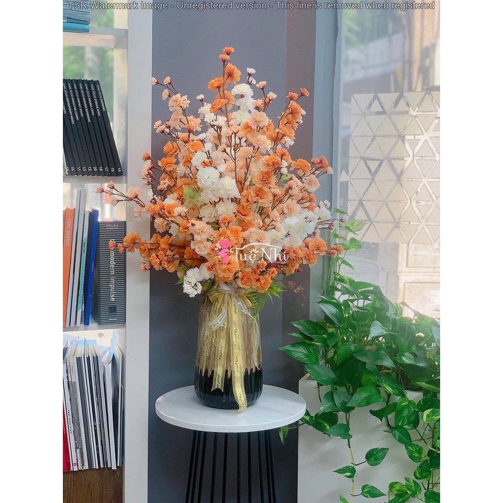 Cành Hoa Anh Đào Râu Nhập khẩu Cao Cấp, Hoa Cắm Cổng Cưới, Cắm Bình Trang Trí Tết - HOA GIẢ, HOA LỤA.