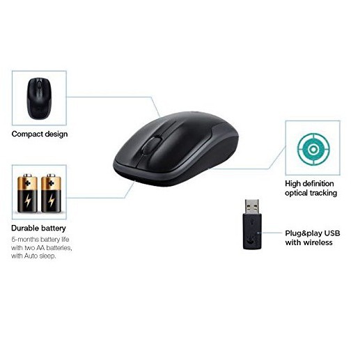 Bộ bàn phím và chuột không dây Logitech MK215