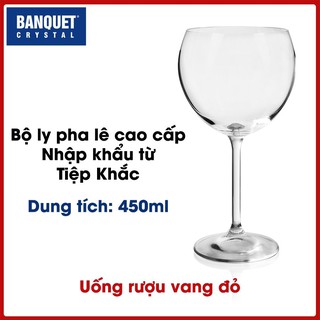Bộ ly pha lê Bistro uống vang đỏ dung tích 450ml (BIS450)