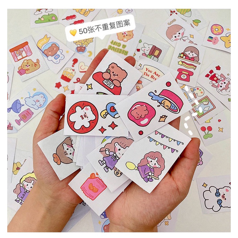Sổ 50 trang stickers độc đáo dễ thương - MiuSua