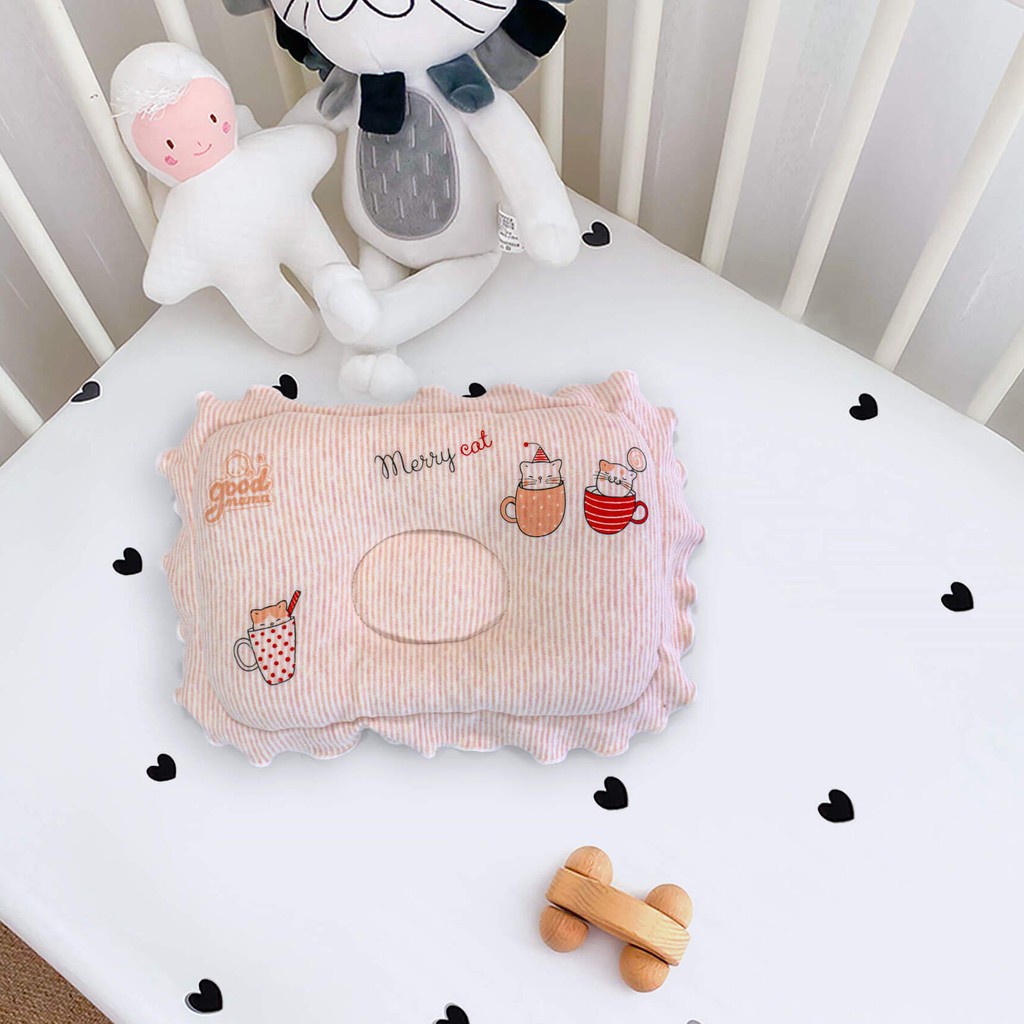 [Mã LTBAUAB6 giảm 7% đơn 99K] Gối Lõm Cho Trẻ Sơ Sinh Goodmama 100% Cotton