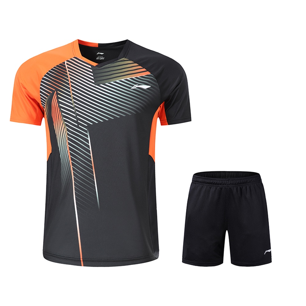 Bộ Quần Áo Thể Thao Chơi Tennis Màu Đen Thời Trang Năm 2021 2036 Cho Nam Nữ