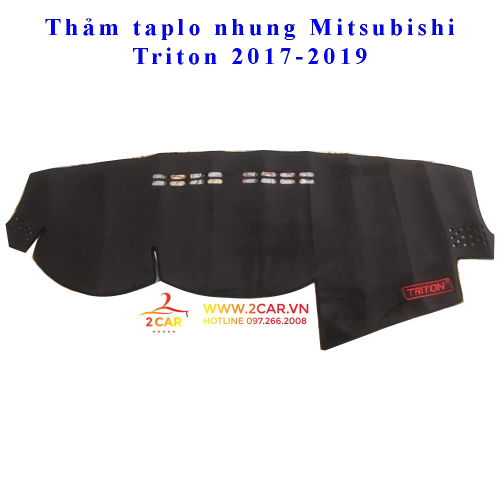 Thảm taplo nhung xe Mitsubishi Triton 2017-2019