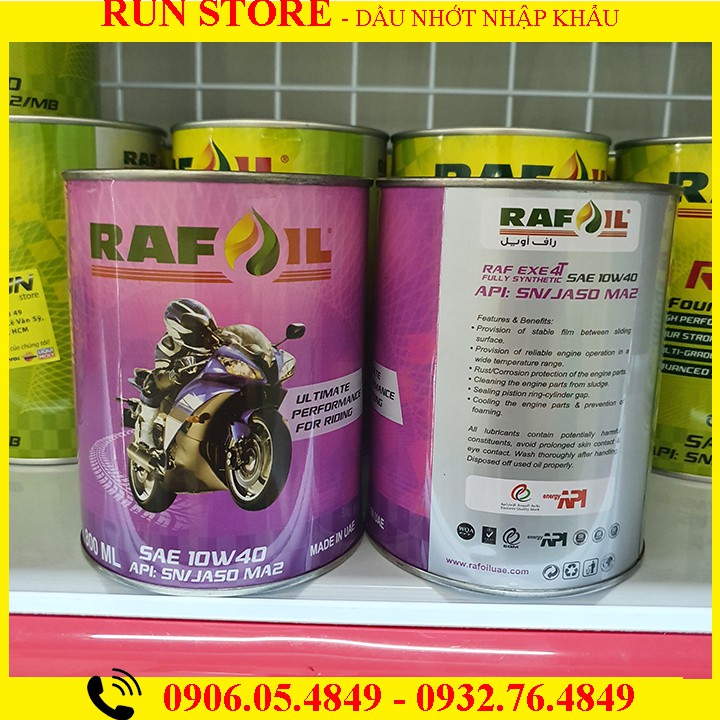 Nhớt Rafoil 10W40 800ml - Made In Dubai - Dầu Nhớt Lê Thành