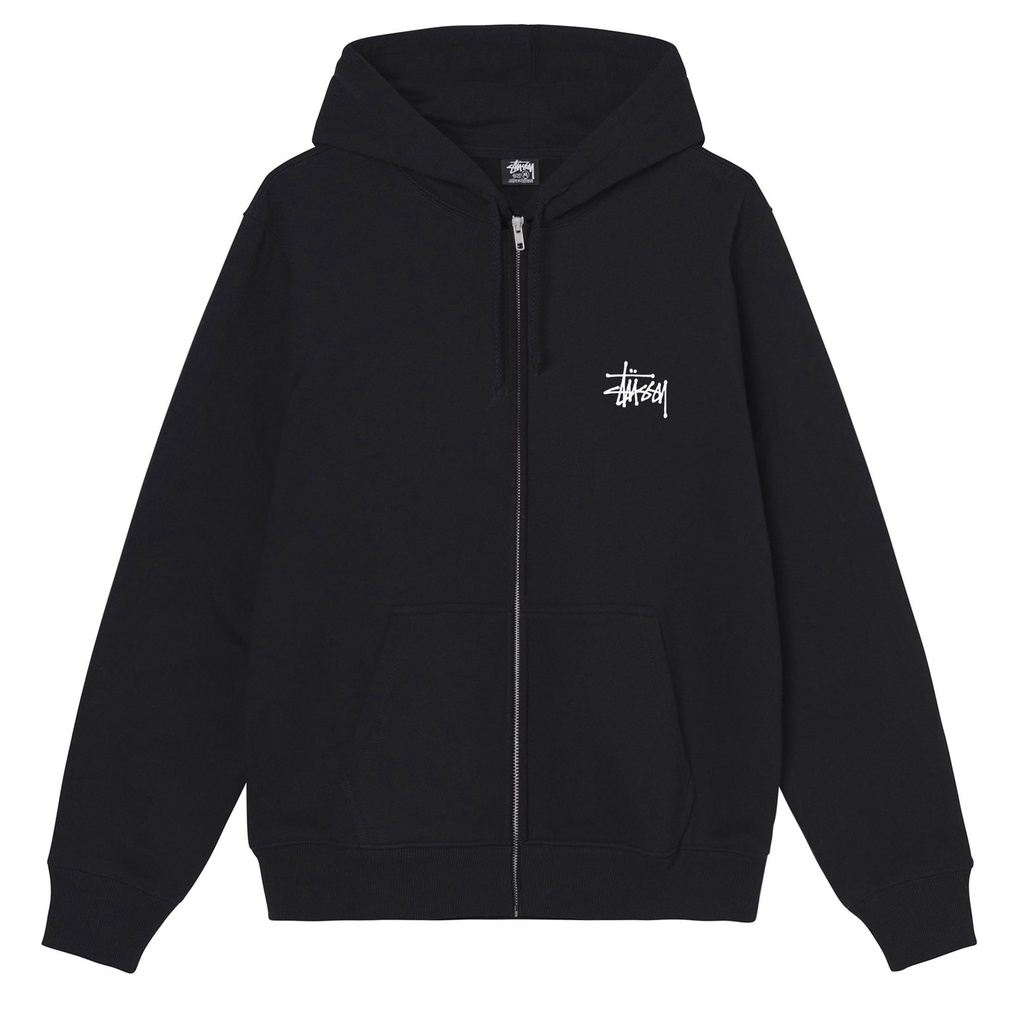 STUSSY Áo HOODIE ZIP Cơ Bản