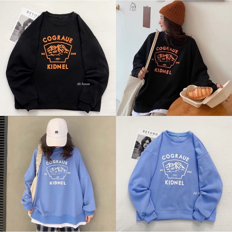 [Mã WARUN27 giảm 12k đơn 99k] Áo Sweater Nỉ Bông COGRAUE Unisex (Ảnh 