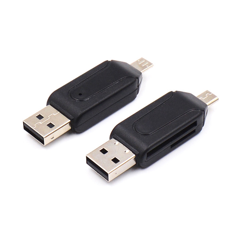 Đầu đọc thẻ USB 2 trong 1 OTG TF/SD chất lượng cao dành cho điện thoại