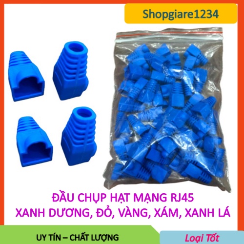 Đầu Chụp Hạt Mạng RJ45 (Túi 20c/ 100c) - Cao Su Tốt