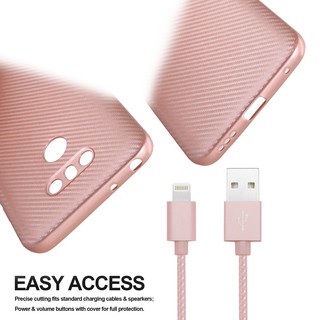 Fashion silicone tpu carbon fiber cases for lenovo a6020 phone case