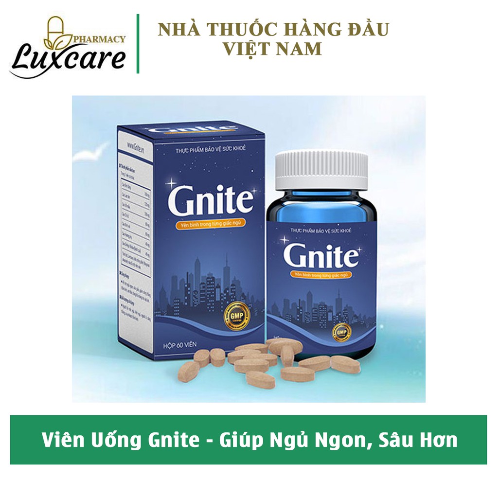 Viên Uống Gnite - Hỗ Trợ Có Giấc Ngủ Ngon Hơn Hộp 60 Viên