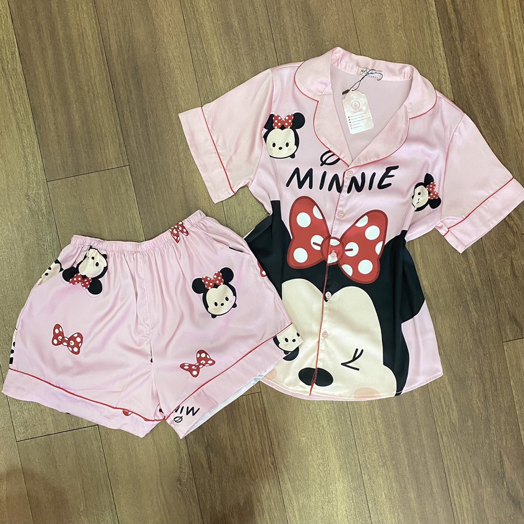 Đồ ngủ nữ - Bộ ngủ pijama mặc nhà tay cộc cao cấp PJ482