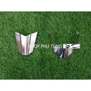 Ốp mỏ dè inox trước sau xe vario 2018 - 2021