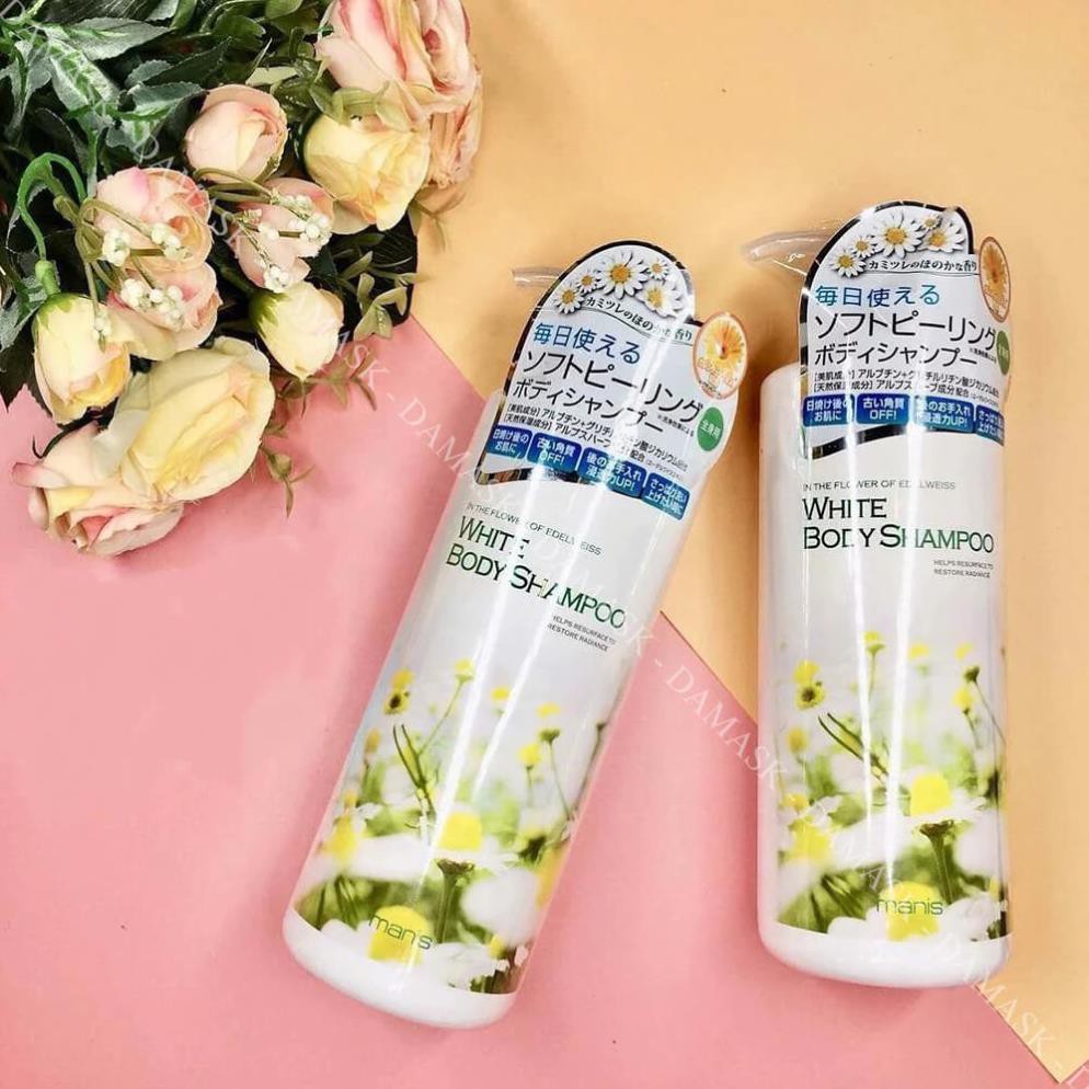 Sữa tắm trắng da Manis White Body Shampoo (2 loại) Sakura🍀CHÍNH HÃNG 🍀 tạo bọt mịn màng, sử dụng rất dễ chịu