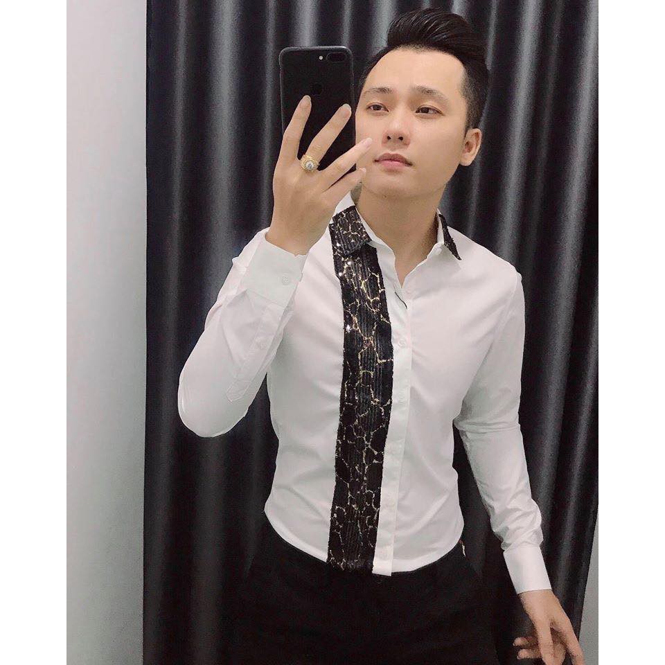 Áo Sơ Mi Nam Họa Tiết Da Rắn, Áo Sơ Mi Dài Tay Vải Lụa Cao Cấp Ôm Form Body, T-Man | BigBuy360 - bigbuy360.vn