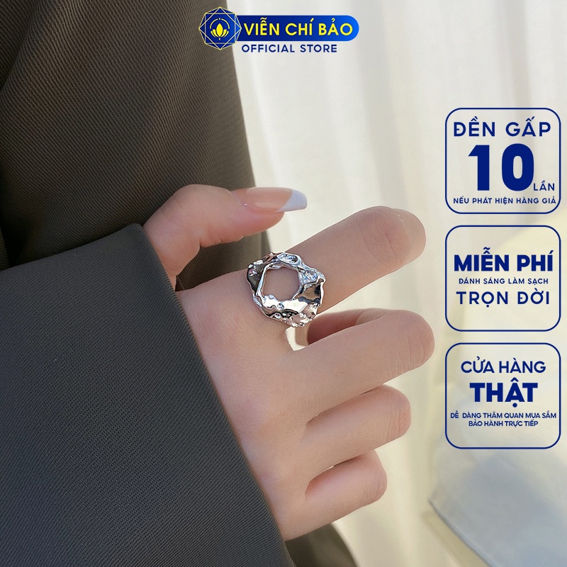 Nhẫn bạc nữ Jasmine chất liệu bạc Thái 925 thời trang phụ kiện trang sức nữ thương hiệu Viễn Chí Bảo N000719