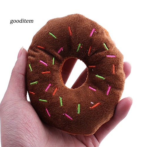 Đồ chơi phát tiếng kêu hình bánh donut phát ra âm thanh vui nhộn cho thú cưng