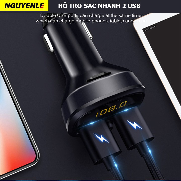 Tẩu nghe nhạc trên ô tô xe hơi kết nối Bluetooth Hy-87