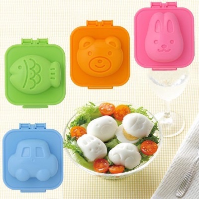 Khuôn Cơm Bento Tạo Hình Cơm Trứng Cho Bé Ăn Dặm set 6 khuôn- Shop Mẹ Khoai