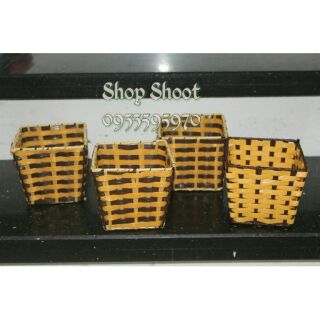 Giỏ mây cắm hoa