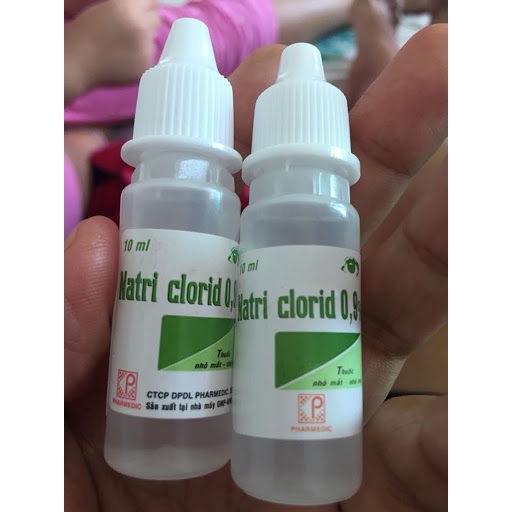 Nước Muối Sinh Lý Nacl 0,9% Lọ 10ml Vệ Sinh Sạch Cho Mắt và Mũi Dùng Cho Người Lớn và Trẻ Nhỏ Combo 10 Chai