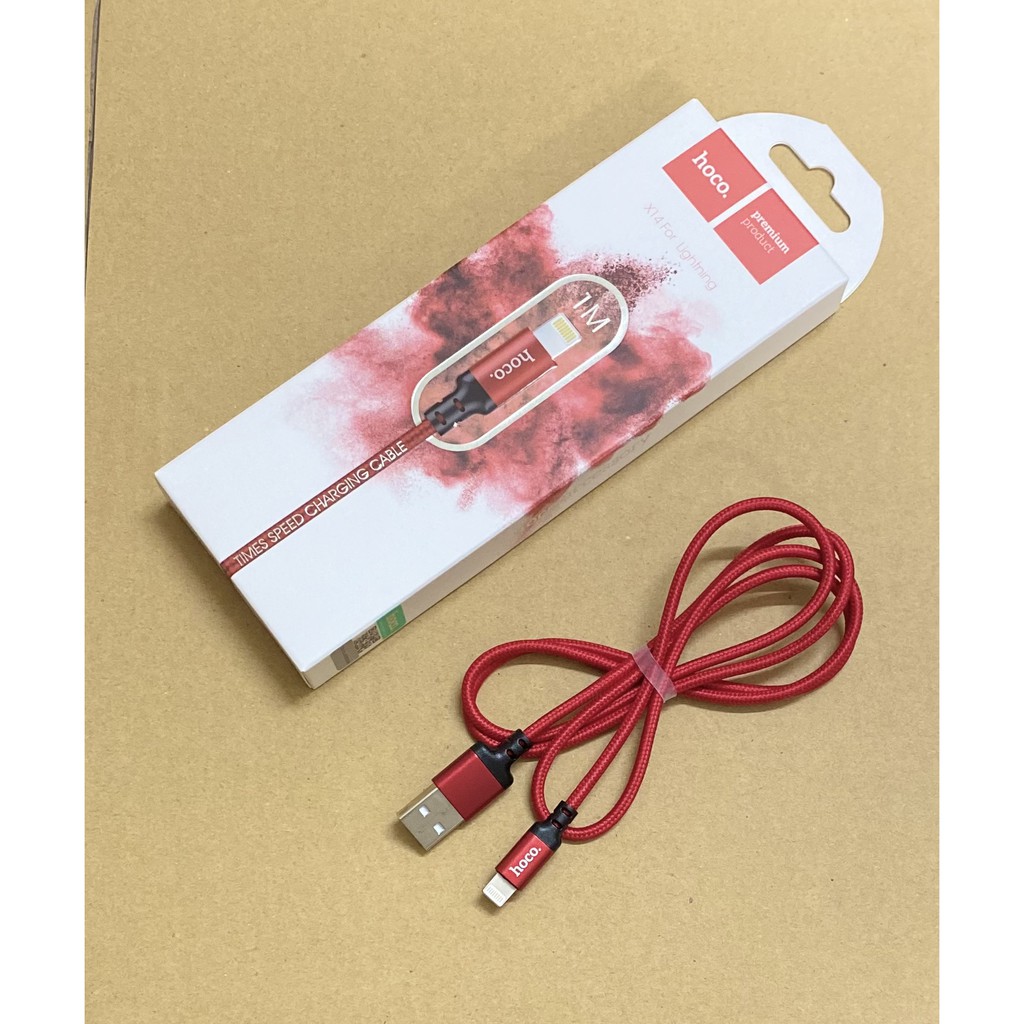 Cáp sạc nhanh hoco x14 sạc cho ĐT dài 1m