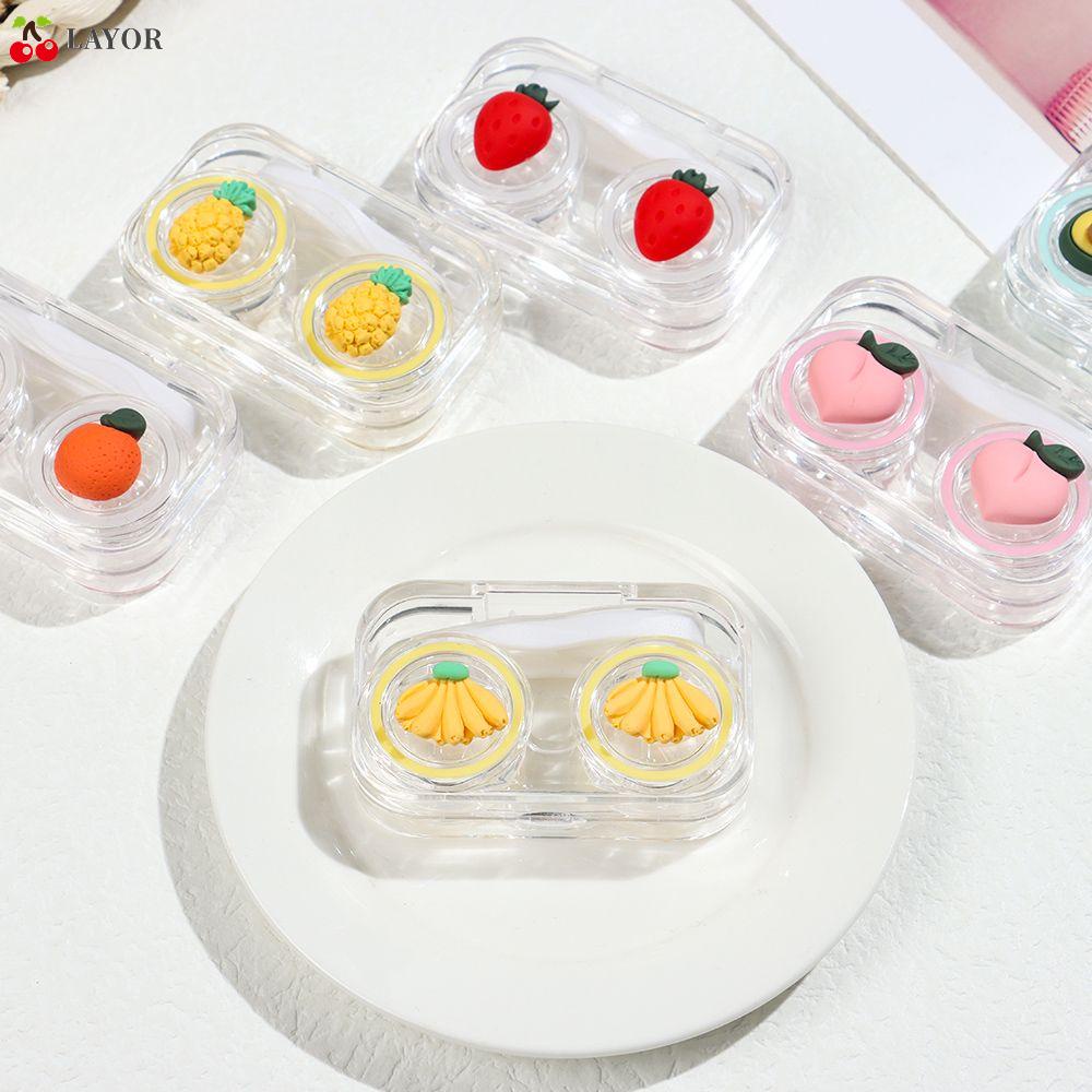 Hộp Đựng Kính Áp Tròng Thiết Kế Dễ Thương ​ Hộp Đựng Mắt Hình Hoạt Hình Bền Bỉ Tiện Dụng Cho Du Lịch