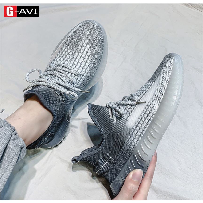 Giày Thể Thao Nam YZ Vải Dệt Siêu Thoáng Khí, Đế Mềm, Êm Chân HOT 2021 AVI - 412