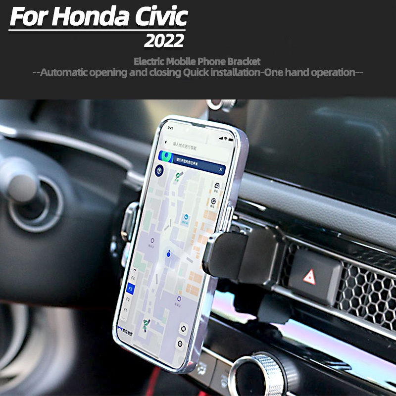 Giá Đỡ Điện Thoại Tự Động Xoay 360 Độ Gắn Lỗ Thông Gió Xe Hơi Honda Civic 11th 2022