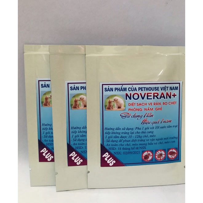 Thuốc tắm trị ve, rận, bọ chét 100% sạch vĩnh viễn cho chó mèo hiệu quả , an toàn