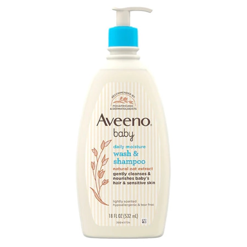 Sữa tắm gội cho bé Aveeno baby wash&amp;shampoo 532ml USA