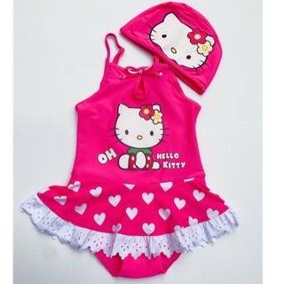 Set bơi bé gái Hêllo Kitty size 100-140.