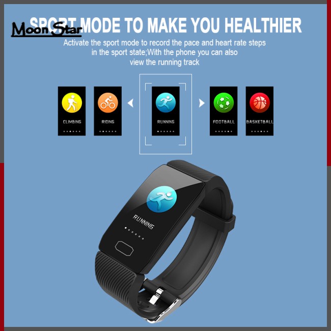 Q1 HD Smart Watch Blood Pressure Heart Rate Monitor Fitness Tracker Smart Watch Fitness Bracelet