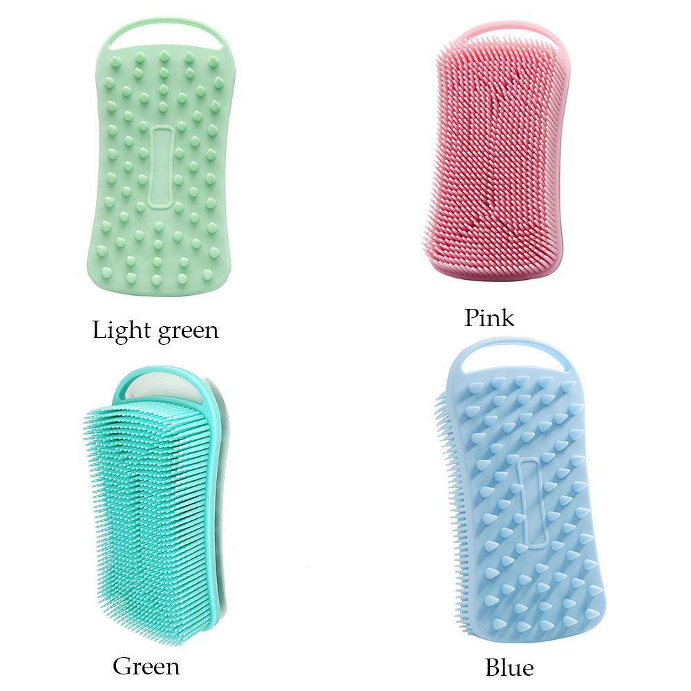 Bàn Chải Silicon Mềm Massage Tẩy Tế Bào Chết Chăm Sóc Da Khi Tắm