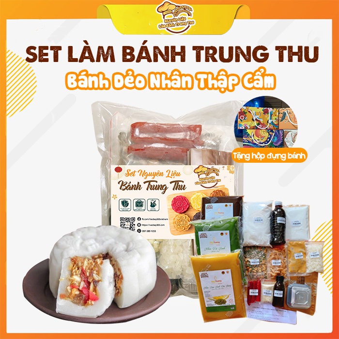 Set Nguyên Liệu Đầy Đủ Làm Bánh Dẻo Trung Thu Nhân Thập Cẩm