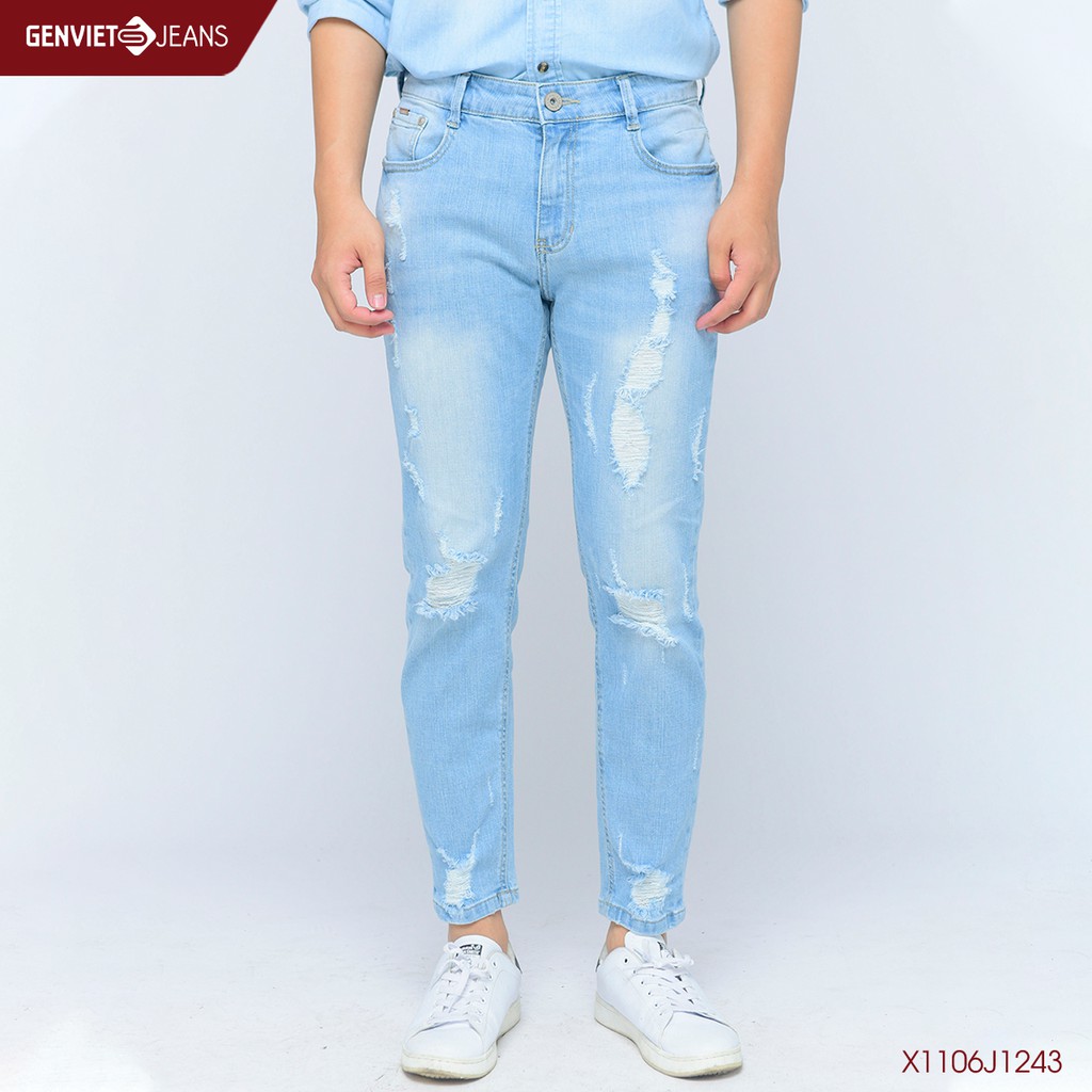  Quần dài jeans nam X1106J1243 GENVIET