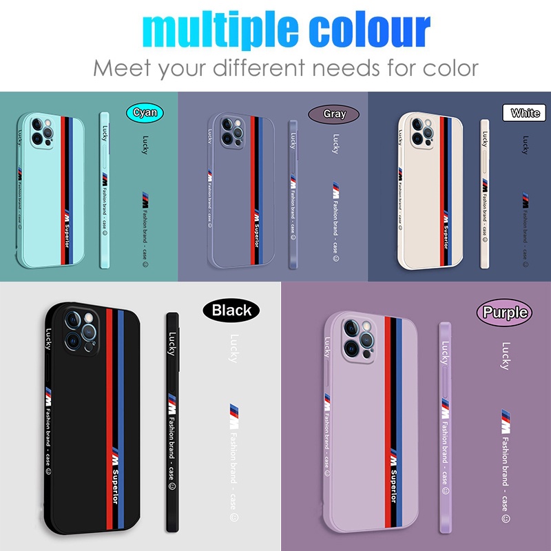 Tide brand side track Casing for VIVO X60 X50 X30 Pro X27 X23 V11i IQoo Neo 3 5 phone case hit color INS Square Fashion Side Printing silicone TPU Protective Cover